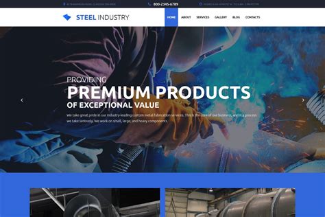 Website creator for Metal fabricators 